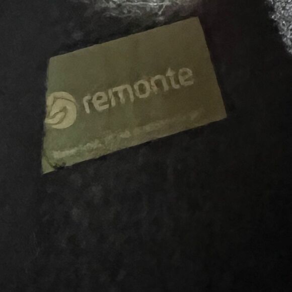 Remonte Ankle Bootie Buckle Strap Round Toe Leather Block Heel Black Women's 42 - Picture 2 of 10